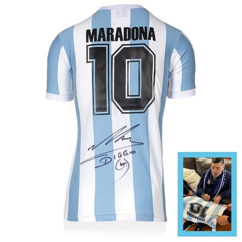 Camiseta firmada por Maradona selección Argentina